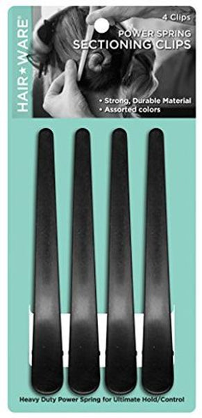 HAIRWARE Clips - Carbon 4pk 2522