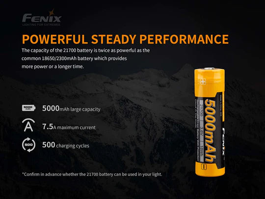 FENIX Battery - Rechargeable ARB-L21-5000