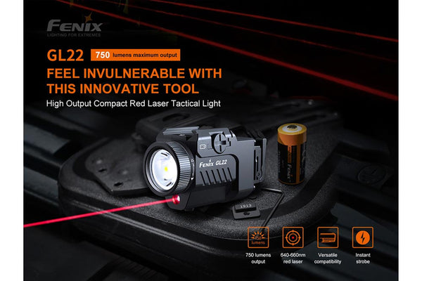 FENIX Tactical Light with Red Laser GL22