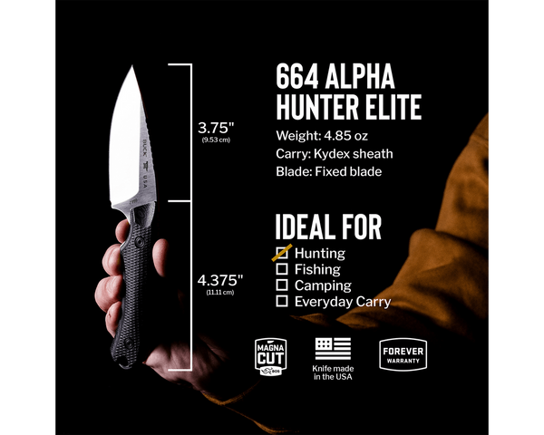 BUCK 664 Alpha Hunter Elite 0664BKS