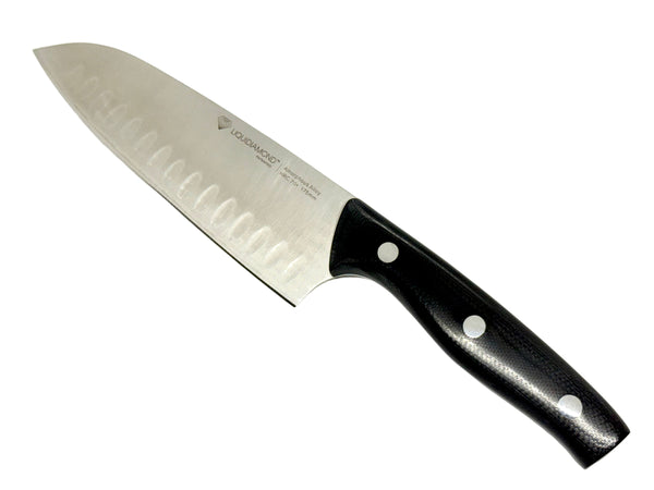 LIQUIDIAMOND Edge Series Santoku - Black 7in LDE700B
