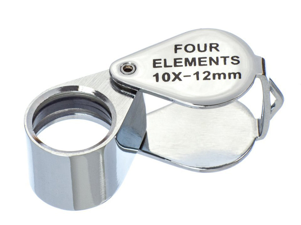 SE 10x12MM Professional Four Elements Quadruplet Jeweler's Loupe MJ341012C