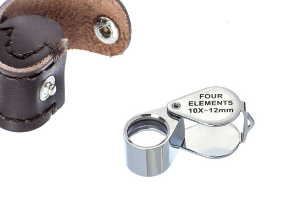 SE 10x12MM Professional Four Elements Quadruplet Jeweler's Loupe MJ341012C