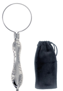 SE Magnifier - Glass Lens Metal Handle with Cloth Patch 10X 1in MI1404S