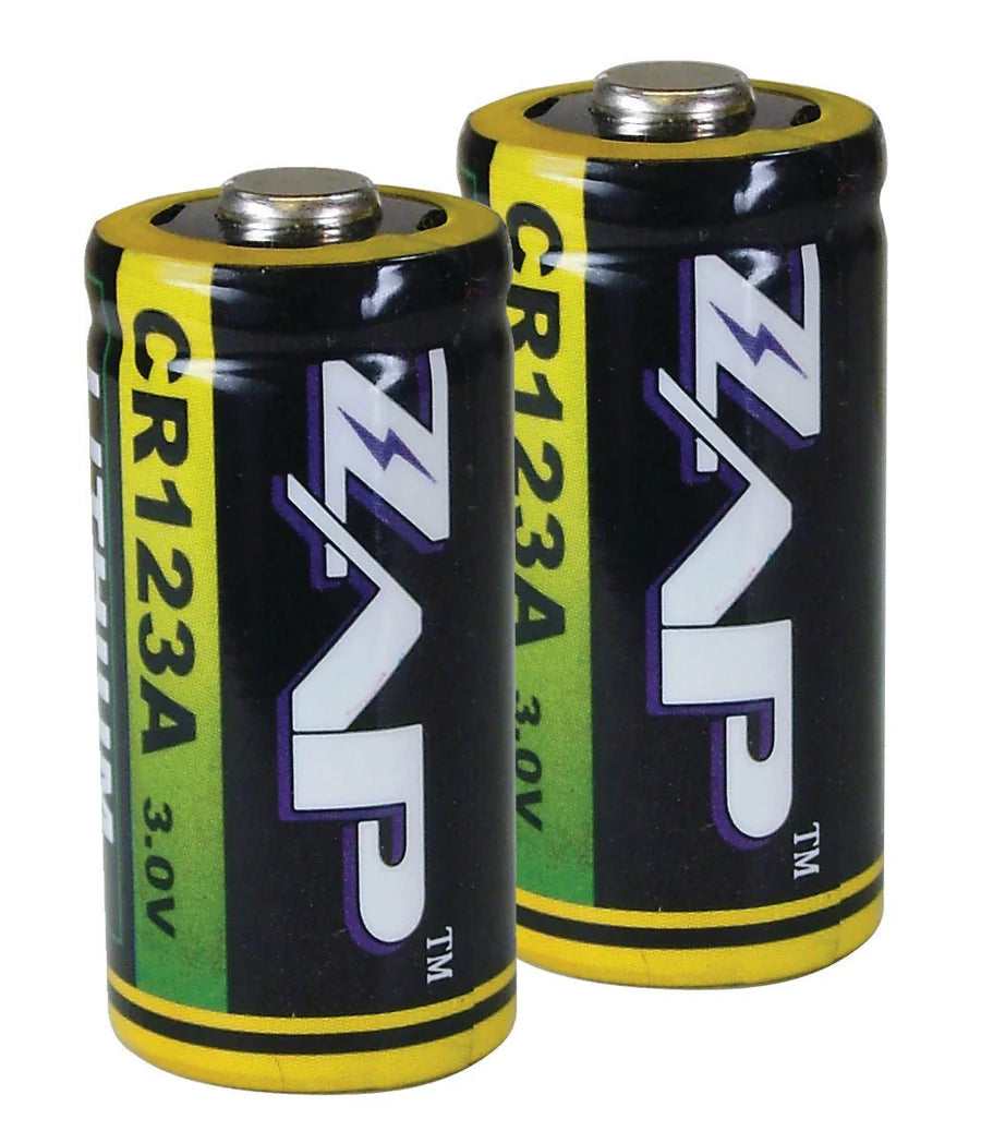 ZAP CR123A Batteries 2pk  CR123