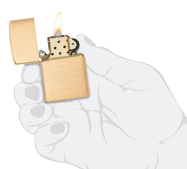 ZIPPO Classic Brush Brass 204B