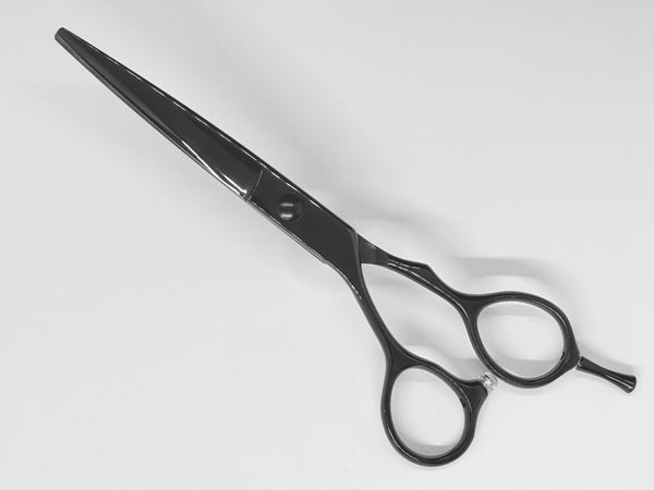 Japanese Style Hair Shears 6” Stainless Steel Black GNRC-06SSB