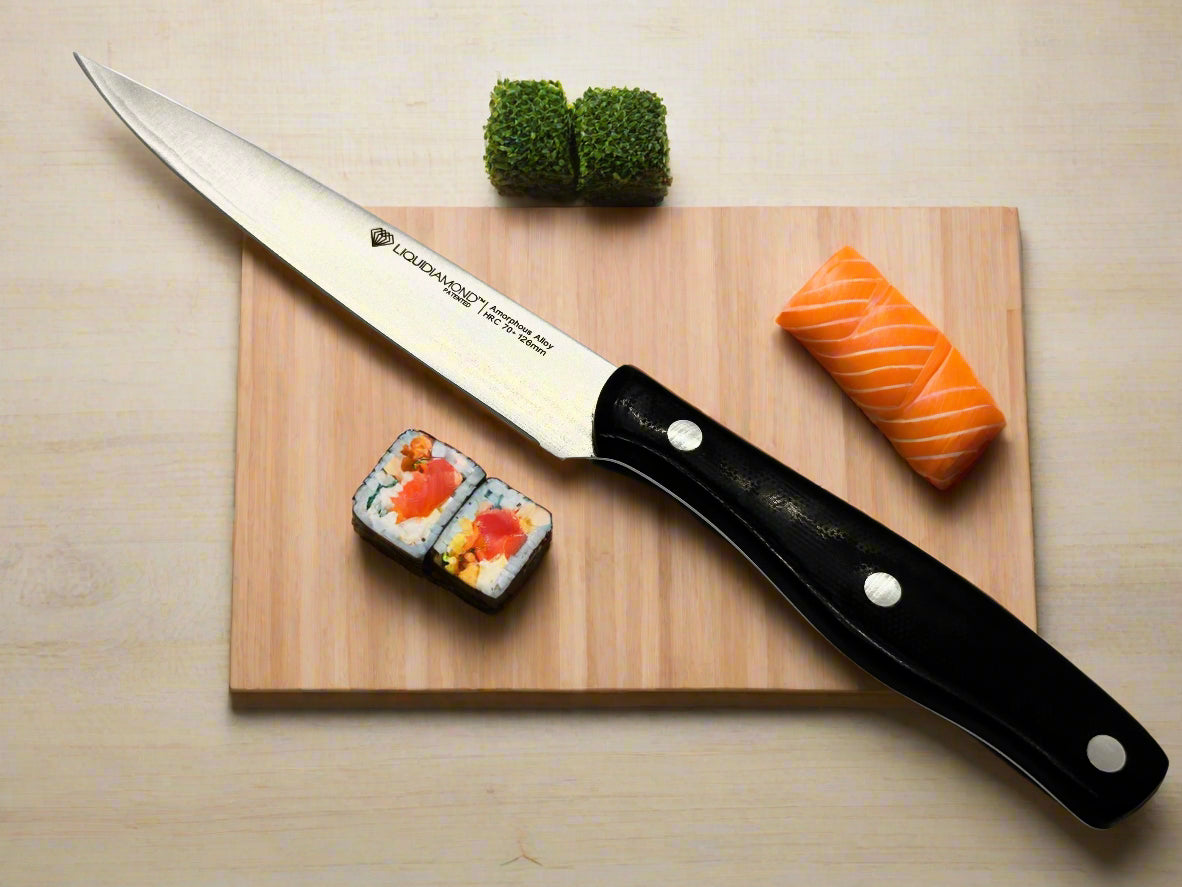LIQUIDIAMOND Edge Series Petty Knife - Black 6in LDE600PB