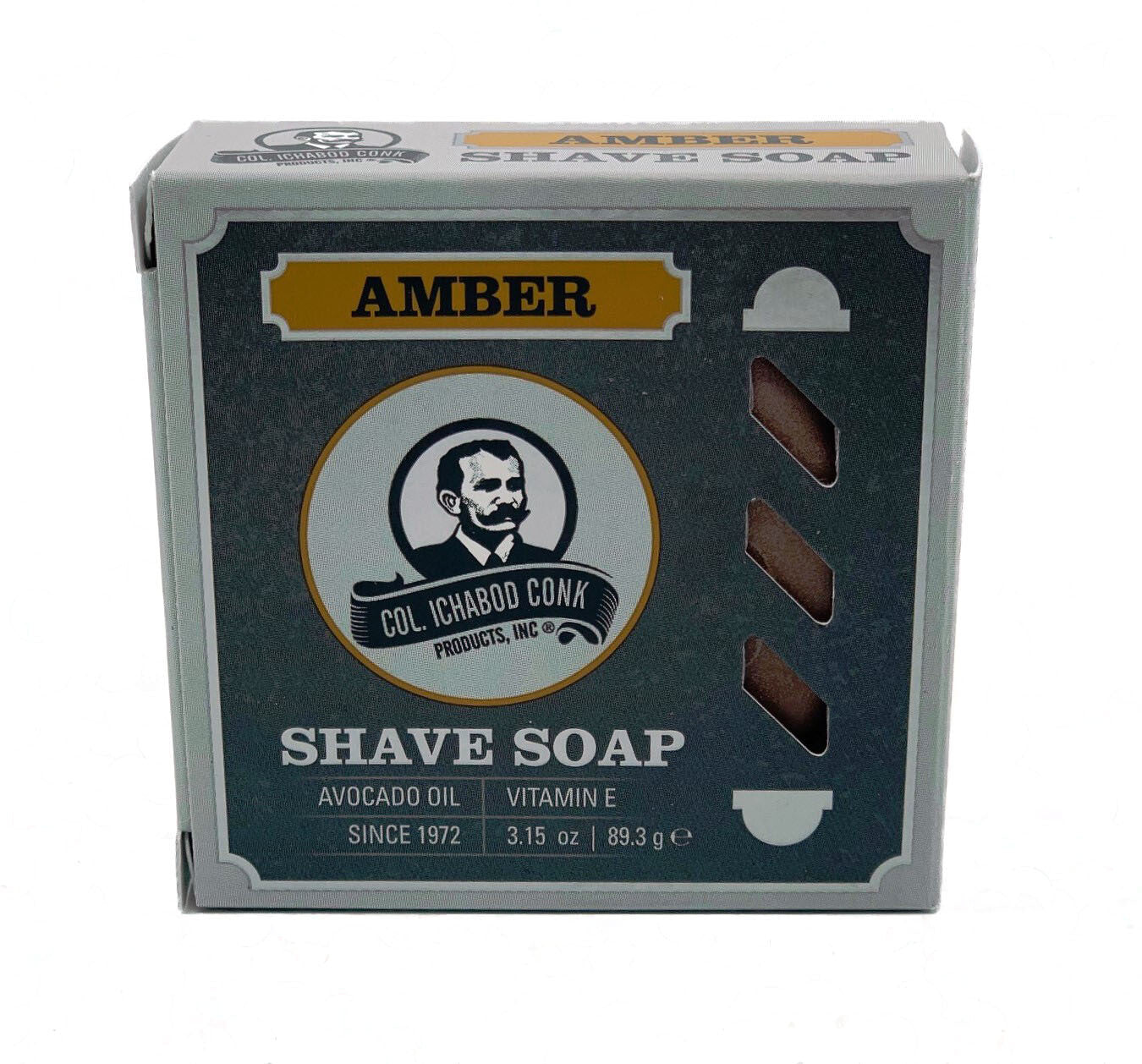 COL CONK Amber Super Bar Shave Soap 3.15oz 123