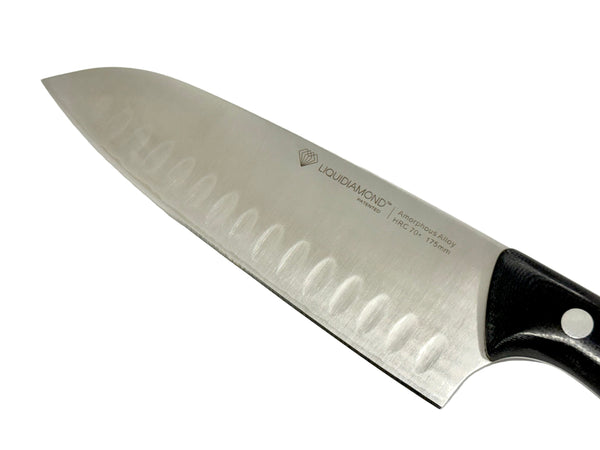 LIQUIDIAMOND Edge Series Santoku - Black 7in LDE700B