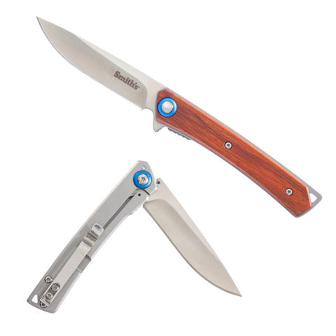 SMITH'S Ecesis 4in Wood Handle Everyday Carry 51304