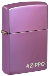 ZIPPO Classic High Polish Purple Zippo Logo 24747ZL