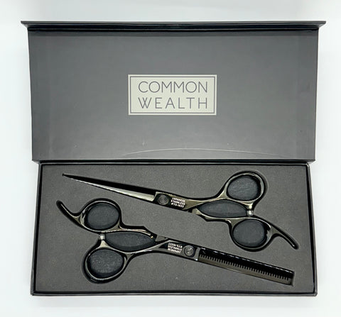 COMMONWEALTH Platinum Collection Japanese Stainless Steel Shears YSS-1033BLK