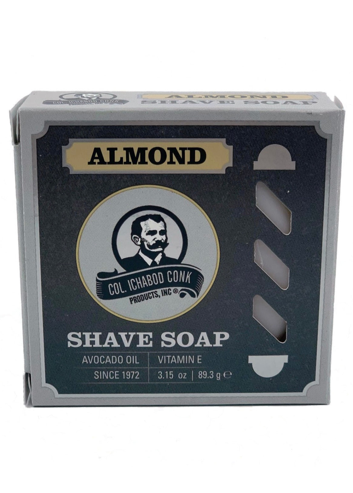 COL CONK Almond Super Bar Shave Soap 3.15oz 158