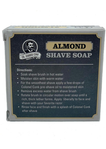 COL CONK Almond Super Bar Shave Soap 3.15oz 158