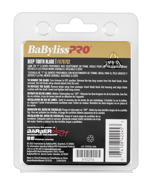 BABYLISS PRO Deep Tooth Replacement Blade - Titanium FX707G2