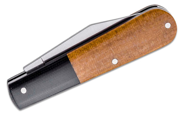 BOKER Manufaktur Barlow Integral Burlap Micarta Brown 110943