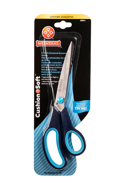 MUNDIAL Professional Dressmaker Shears 9.5in - Blue BP1890-1