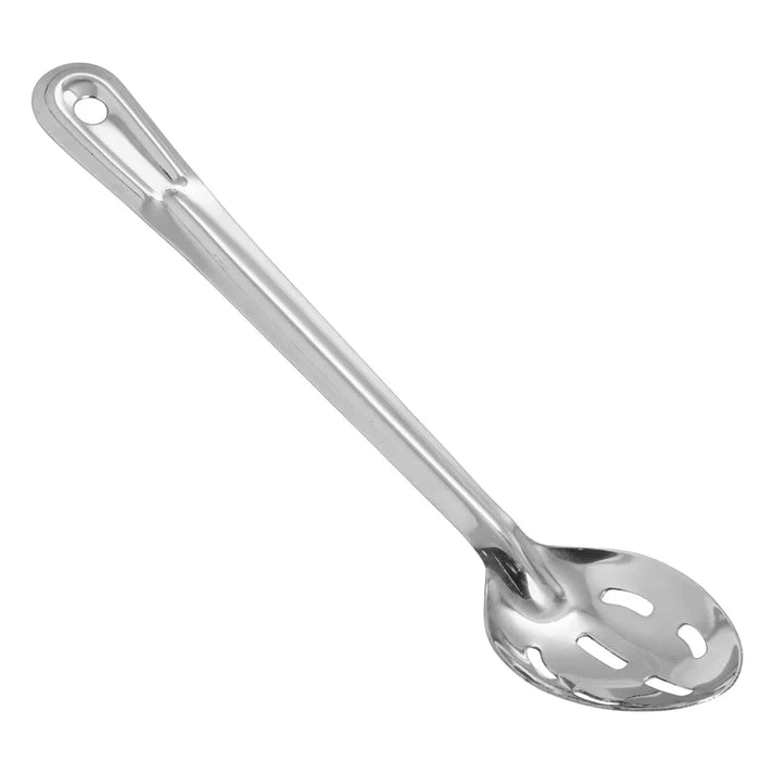 WINCO Heavy-Duty Basting Spoon Stainless Steel 1.5mm 13" Slotted BSST-13H