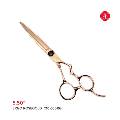 ABOVE PROFESSIONAL SHEARS Ergo Rosegold Hair Cutting Shears 5.5in C10-550RG