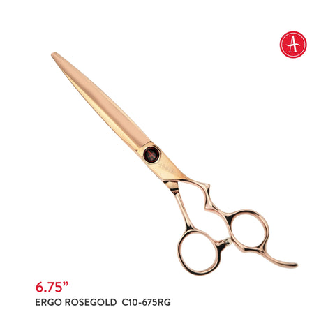 ABOVE PROFESSIONAL SHEARS Ergo Rosegold Hair Cutting Shears 6.75in C10-675RG