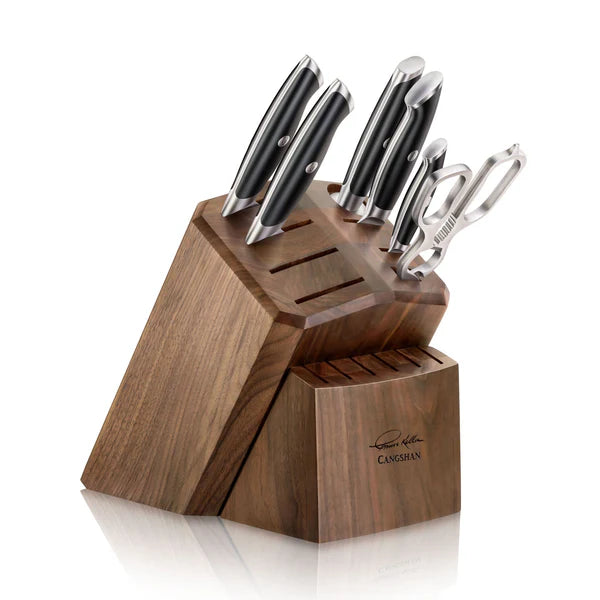CANGSHAN Thomas Keller Signature Collection 7-pc Knife Block Set - Black 1024685