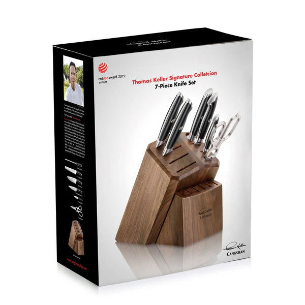 CANGSHAN Thomas Keller Signature Collection 7-pc Knife Block Set - Black 1024685