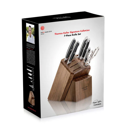 CANGSHAN Thomas Keller Signature Collection 7-pc Knife Block Set - Black 1024685