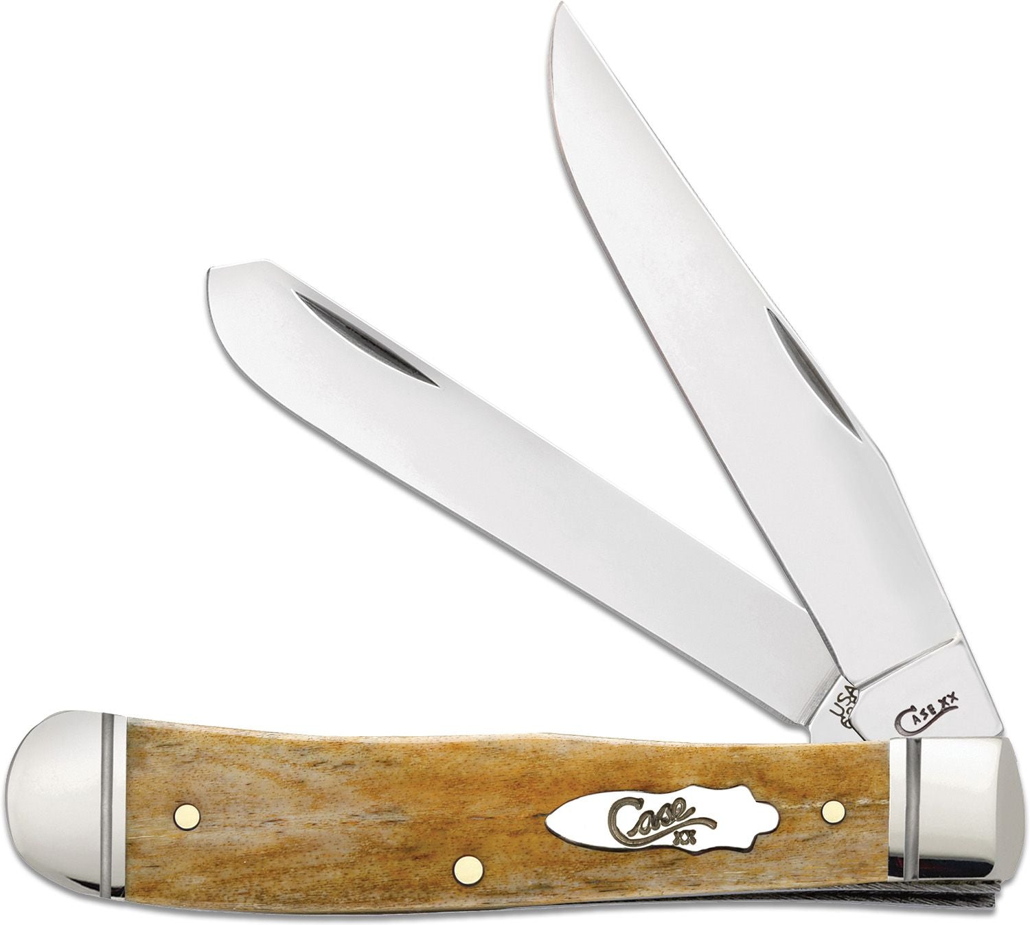 CASE Smooth Antique Bone Handle Trapper 58182