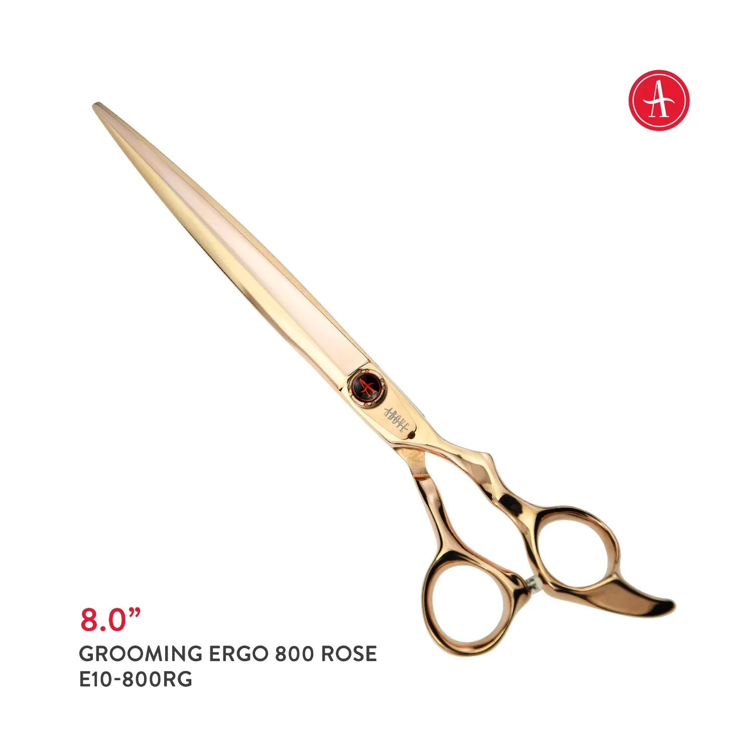 ABOVE PROFESSIONAL SHEARS Elite Pet Grooming Shears Ergo Rose 8in E10-800RG