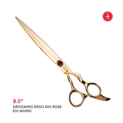 ABOVE PROFESSIONAL SHEARS Elite Pet Grooming Shears Ergo Rose 8in E10-800RG