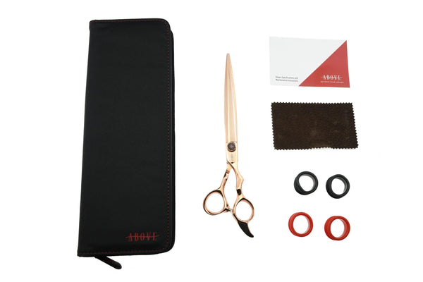 ABOVE PROFESSIONAL SHEARS Elite Pet Grooming Shears Ergo Rose 8in E10-800RG
