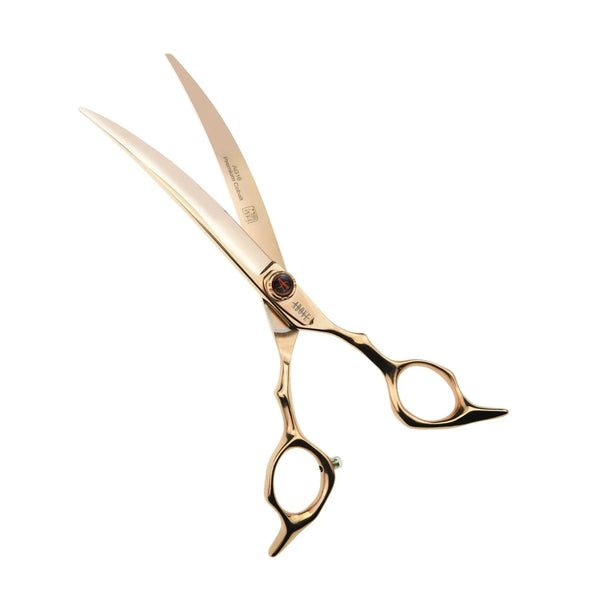 ABOVE PROFESSIONAL SHEARS Elite Pet Grooming Radical Curved Flipper Shear 7.25in E16-725RCRG