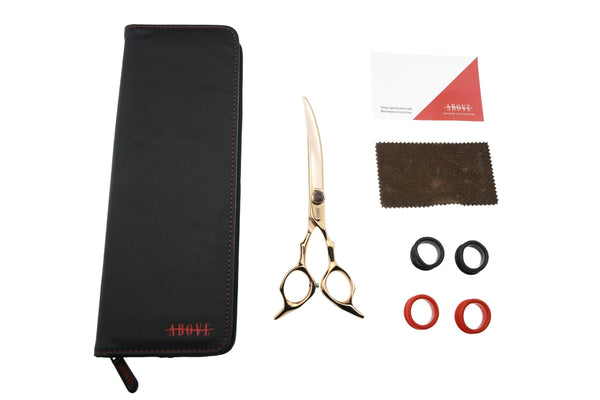 ABOVE PROFESSIONAL SHEARS Elite Pet Grooming Radical Curved Flipper Shear 7.25in E16-725RCRG