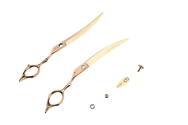 ABOVE PROFESSIONAL SHEARS Elite Pet Grooming Radical Curved Flipper Shear 7.25in E16-725RCRG