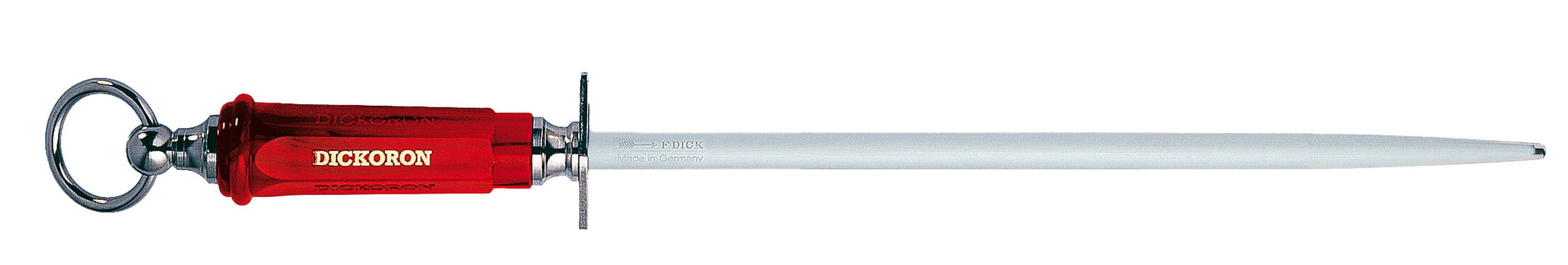 F DICK Dickoron Classic Sharpening Steel 12in - Round Saphire Cut 7598130