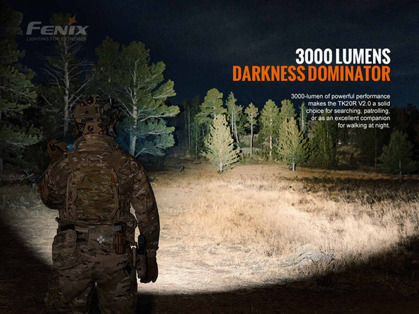 FENIX Rechargeable Tactical Flashlight TK20R V2.0