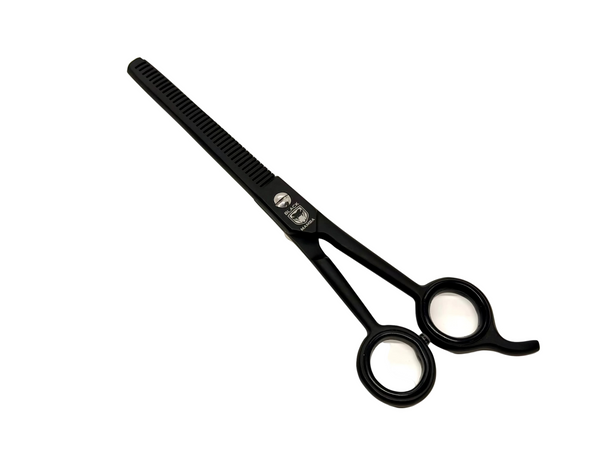 BLACK MAMBA Thinning Hair Shears - German Stainless Steel 37Tooth - Black BLKM-37T