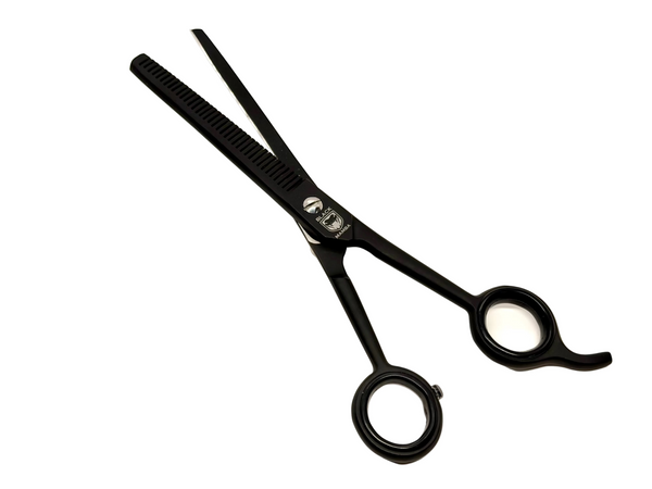 BLACK MAMBA Thinning Hair Shears - German Stainless Steel 37Tooth - Black BLKM-37T