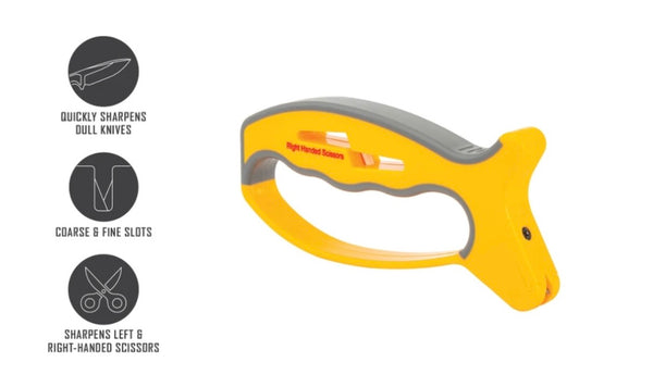 SMITH'S Jiff V-Sharp Knife and Scissor Sharpener 51536