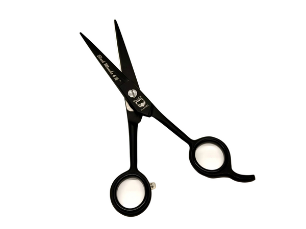 BLACK MAMBA Hair Shears - German Stainless Steel 6.5in - Black BLKM-65B