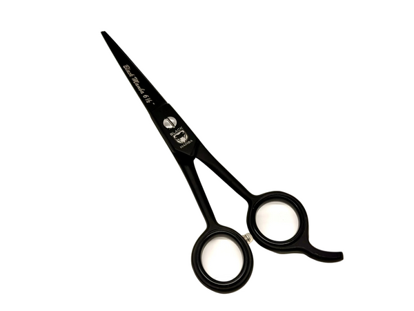 BLACK MAMBA Hair Shears - German Stainless Steel 6.5in - Black BLKM-65B
