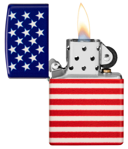 ZIPPO Lighter Star and Strips Design 48700