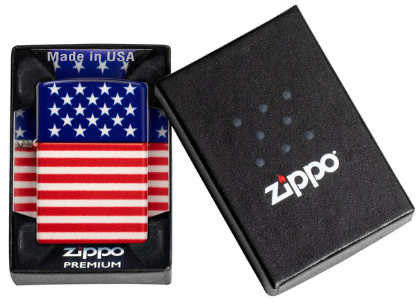 ZIPPO Lighter Star and Strips Design 48700