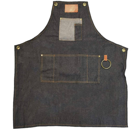 BETTY DAIN Brooklyn Denim Cotton-Blend Apron BD4085