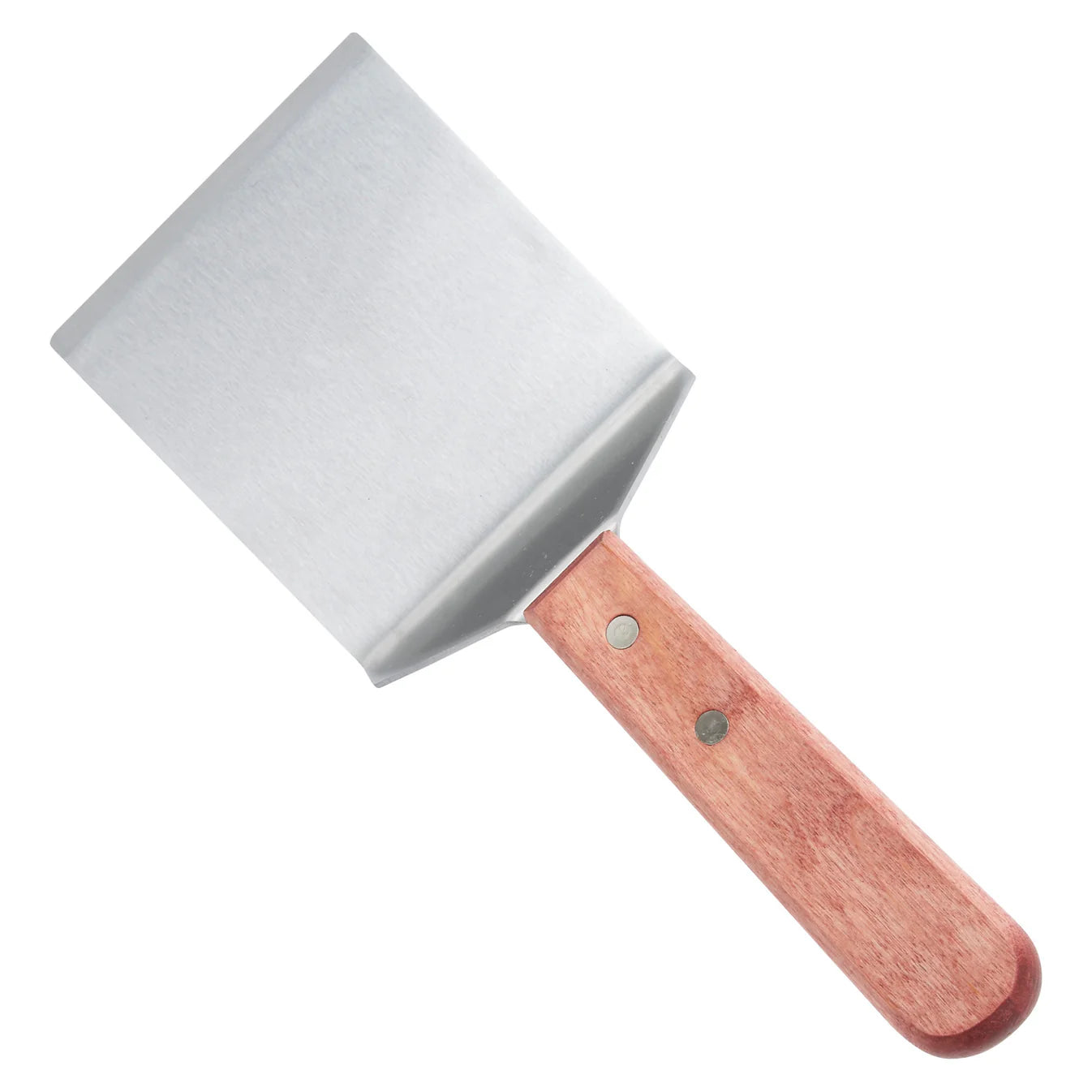 WINCO Steak/Burger Offset Turner, Wooden Handle 4 1/8”x 3-3/4" Blade TN46