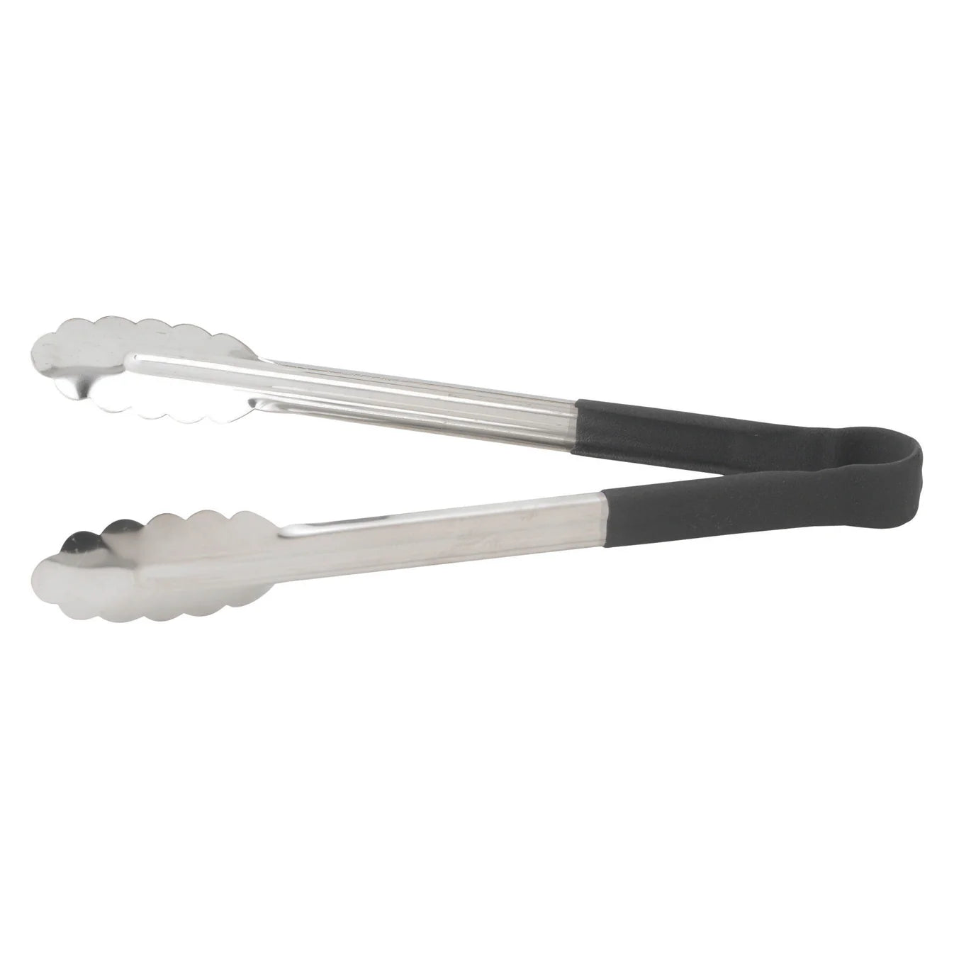 WINCO 12” Heat Resistant Heavy Duty Tongs, Black Polypropylene Handle UTPH-12K