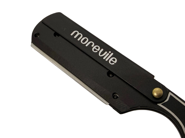 MOREVILE Swing Butterfly Straight Razor Black SR-341