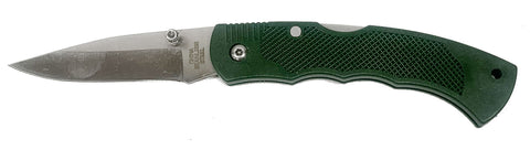 SE Pocket Knife - Lock Back Green Plastic Handle 4.5in KC3346GN