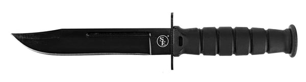 SE " 6in. Neck Knife, Black Handle/Black Blade, Neck Chain KFD70897-1BK
